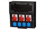 Rozdzielnica LIDO 18M - gniazda 2x16A 5p, 32A 5p, 4x230V